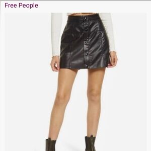 Free people Maisie vegan mini skirt